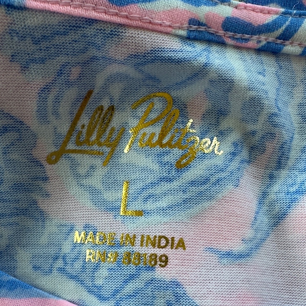 Lilly Pulitzer Pink and Blue Floral Dress - Picture 3 of 7